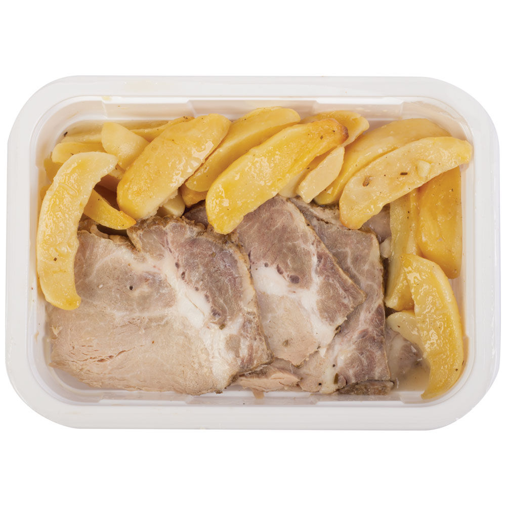 Arista con patate arrosto