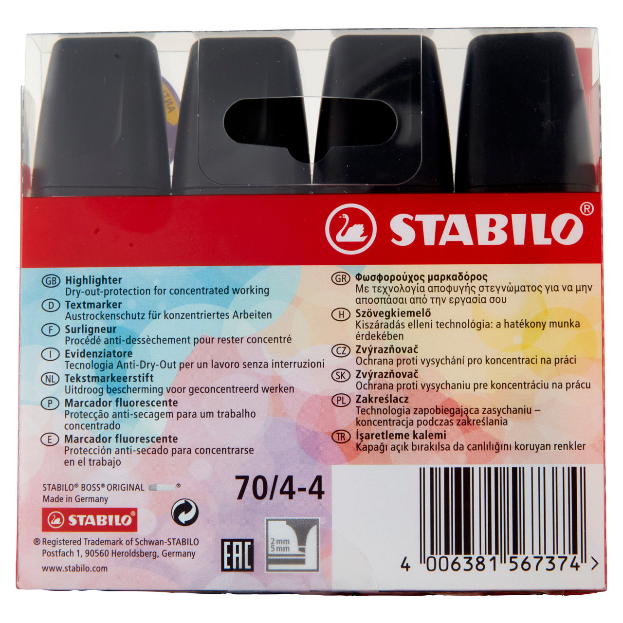 4 evidenziatori pastel colori assortiti - Immagine 31