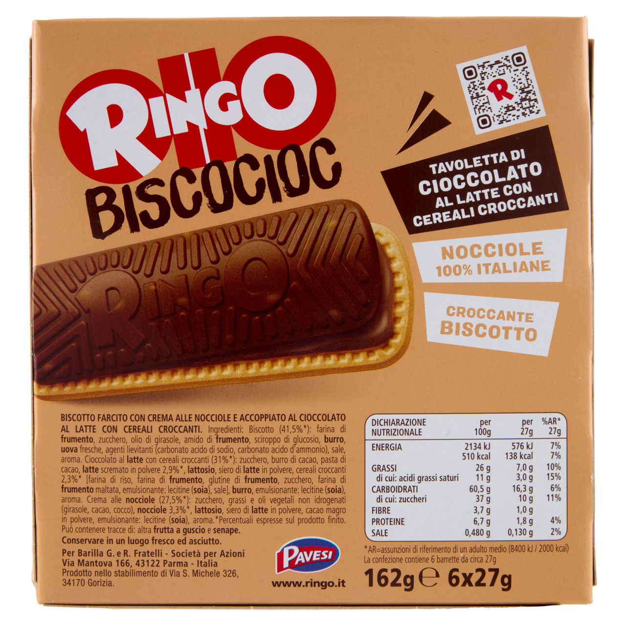 Biscotto farcito con crema alle nocciole 162 gr - Immagine 21