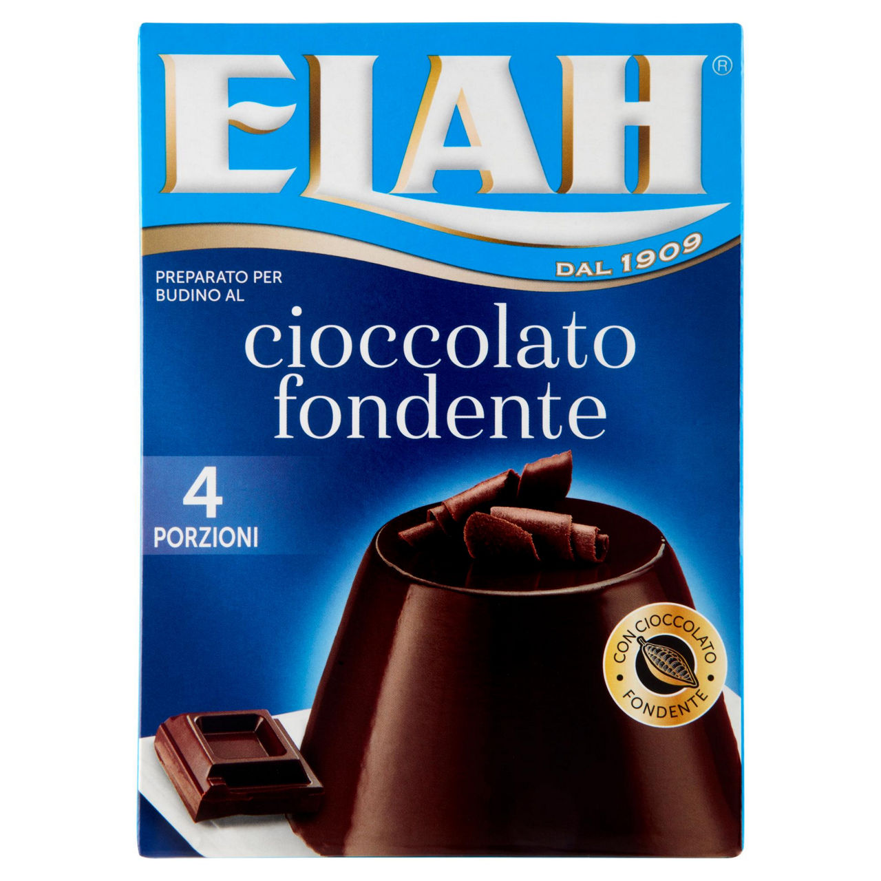 Preparato per budino al cioccolato fondente 90 gr - Immagine 01