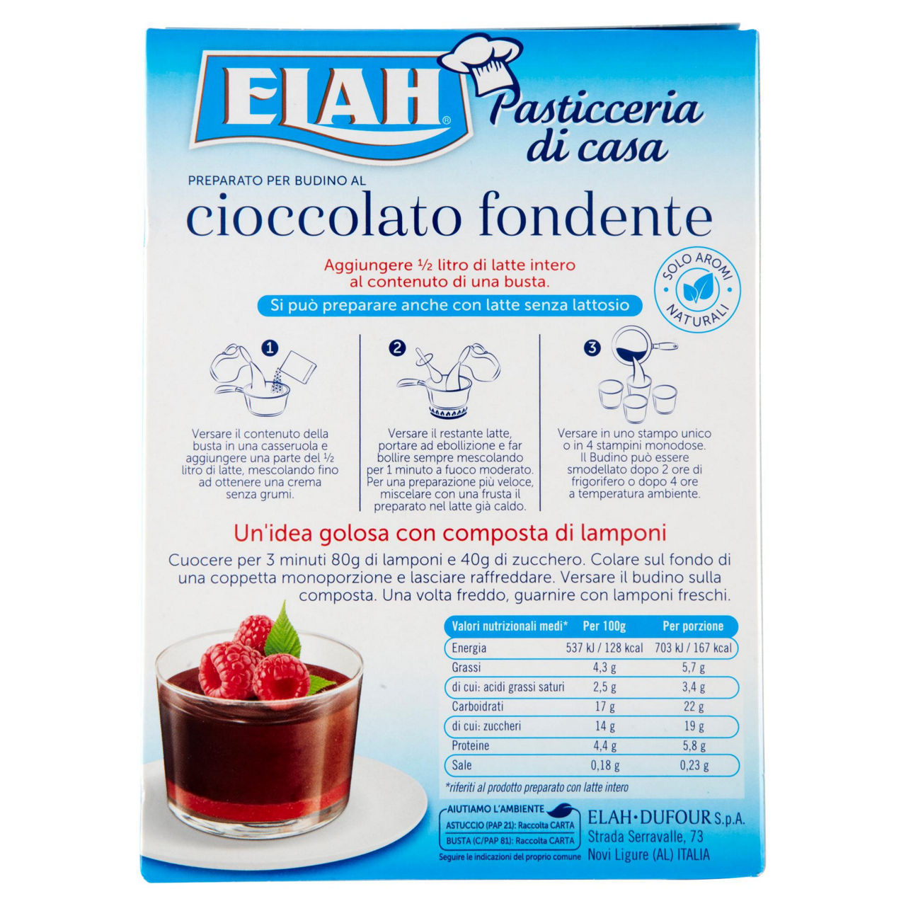 Preparato per budino al cioccolato fondente 90 gr - Immagine 51