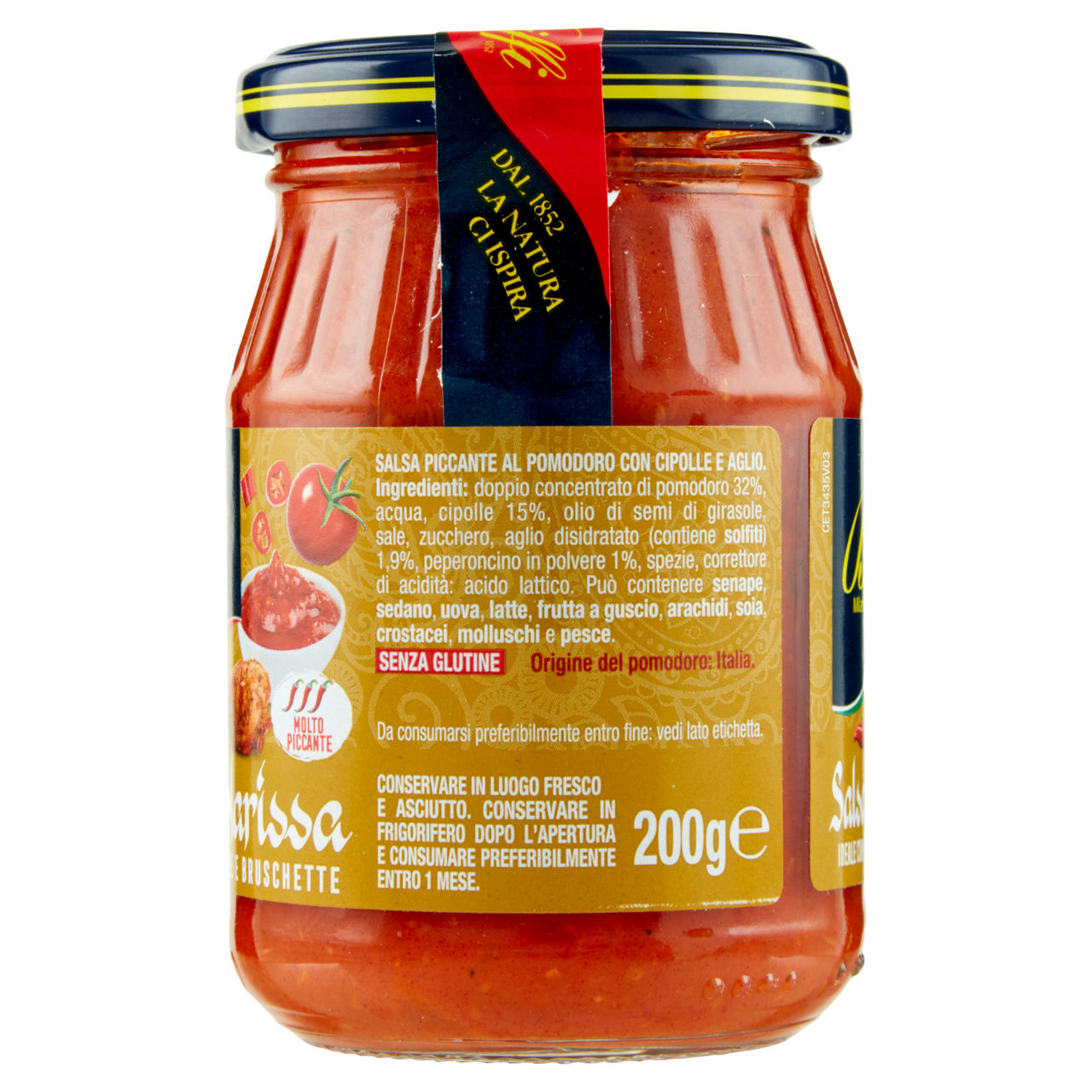 Salsa harissa al pomodoro con cipolle a aglio piccante 200 gr - Immagine 51