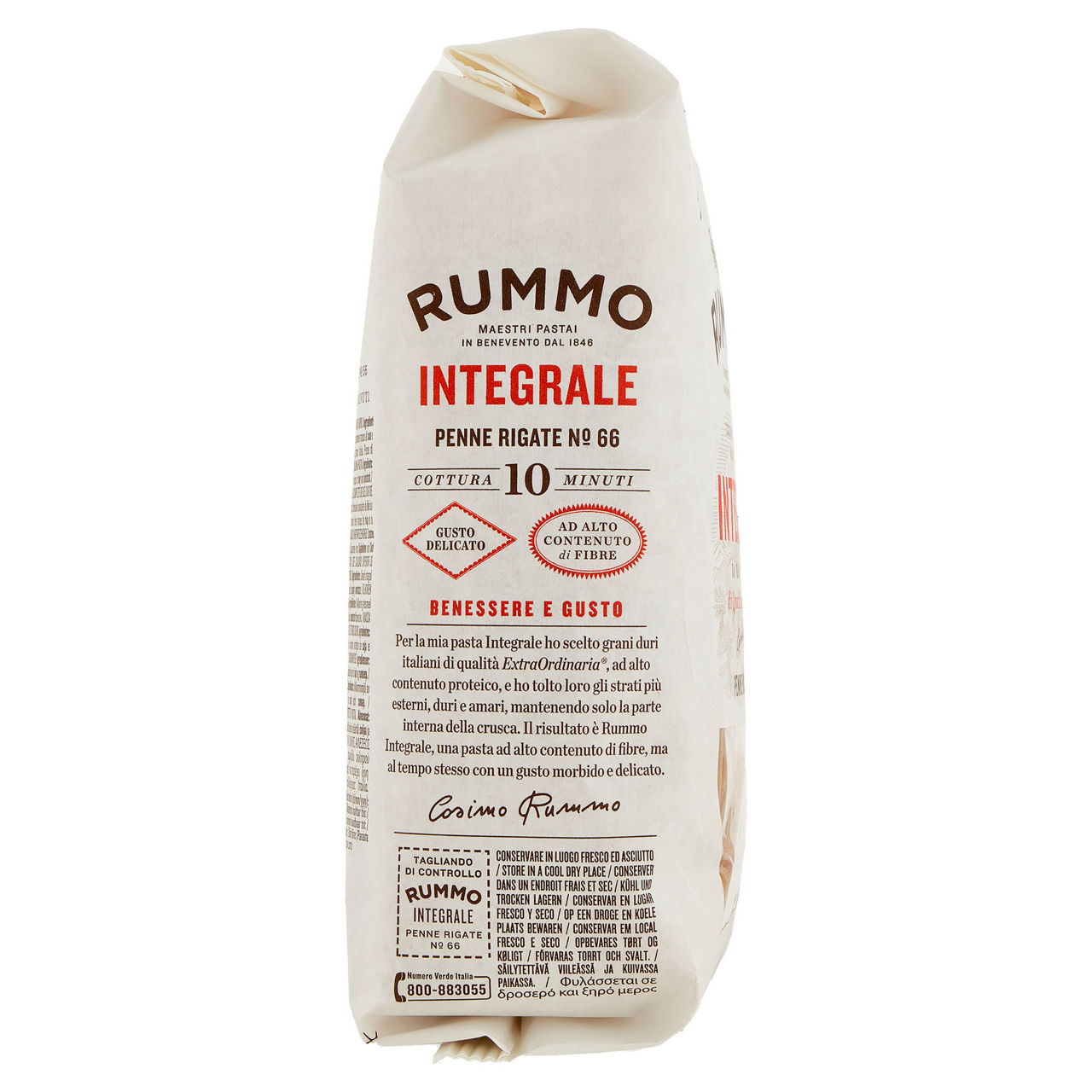 Pasta penne rigate integrali n°66 500 gr - Immagine 41