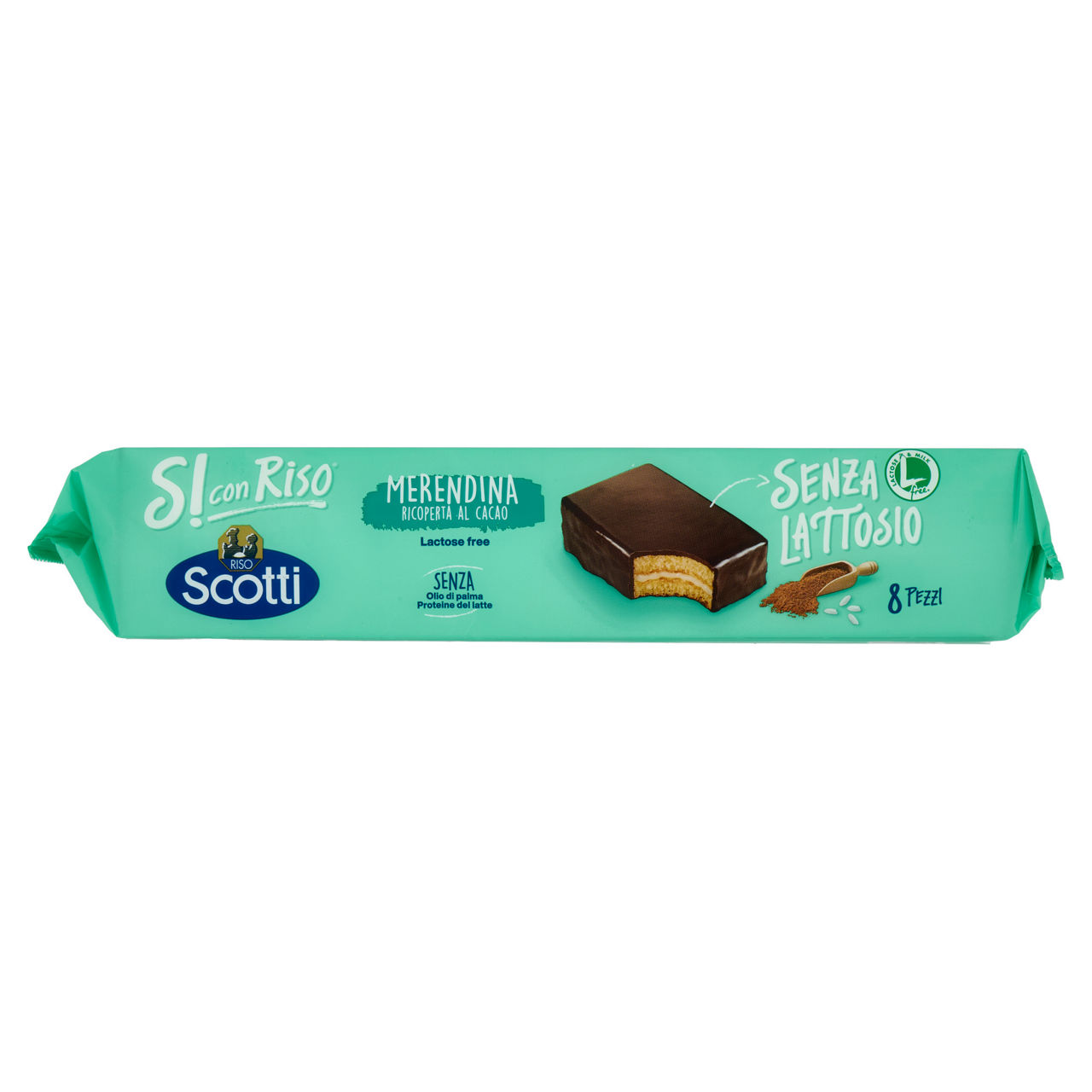 Merendine ricoperte di cacao con farina di riso senza lattosio 8 pz 264 gr - Immagine 61