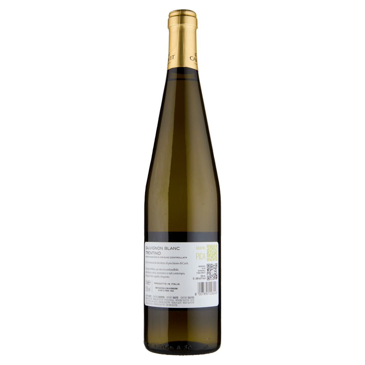 Vino bianco Sauvignon Blanc Trentino DOC Mastri Vernacoli 750 ml - Immagine 21