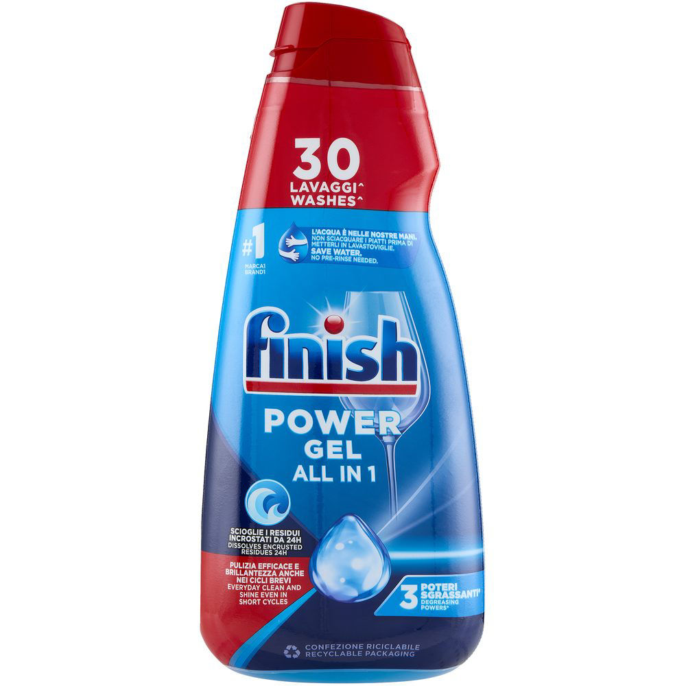 Detersivo lavastoviglie All in 1 Power Gel 30 lavaggi