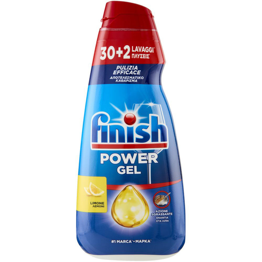 Detersivo lavastoviglie All in 1 Power Gel limone 30 lavaggi - Immagine 01