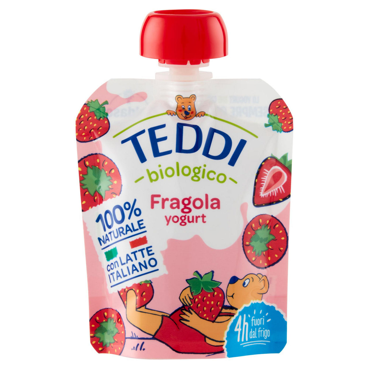 Pouch yogurt bio alla fragola 85 gr