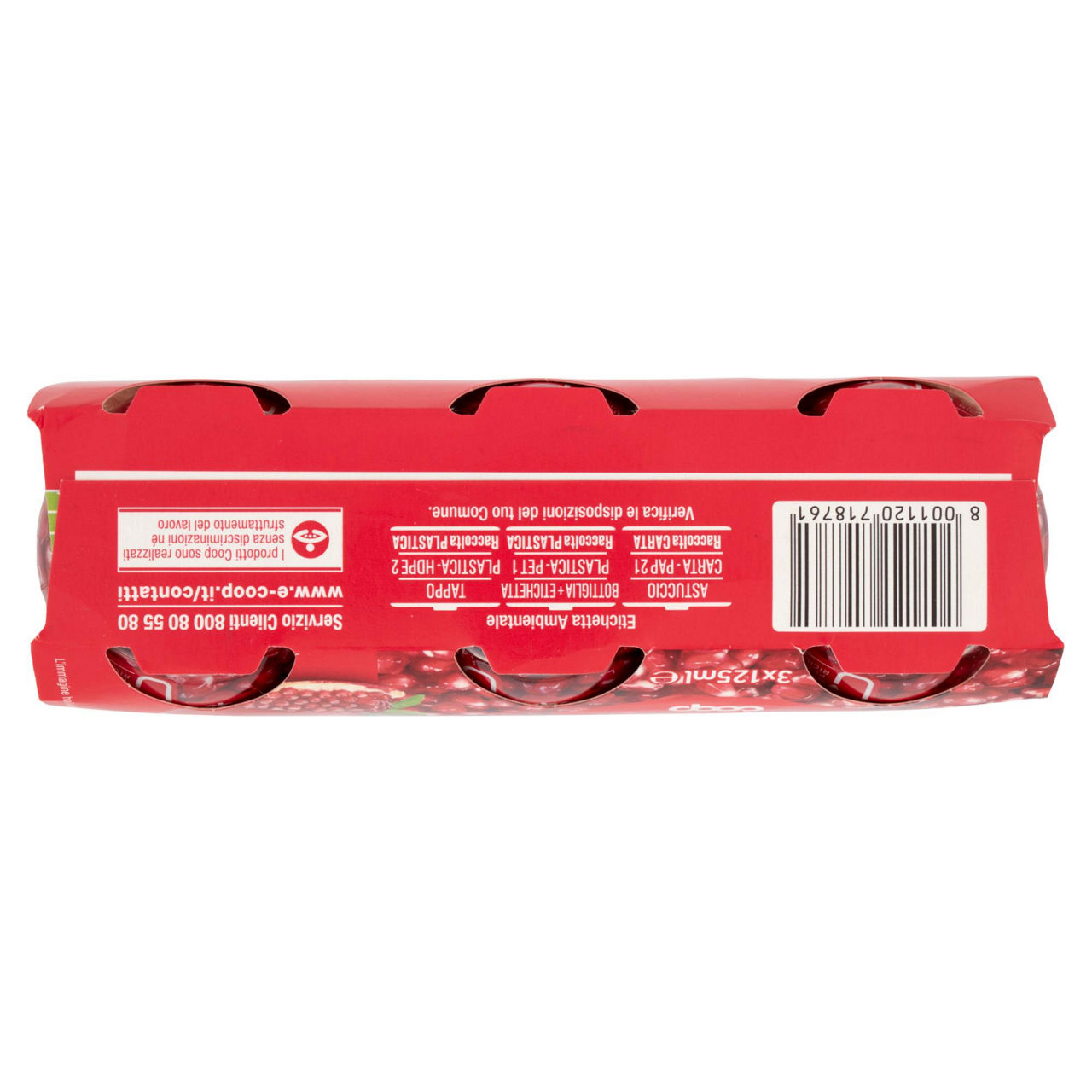 Spremuta 100% melograno coop rpet 30% cluster ml 125 x 3 - Immagine 61
