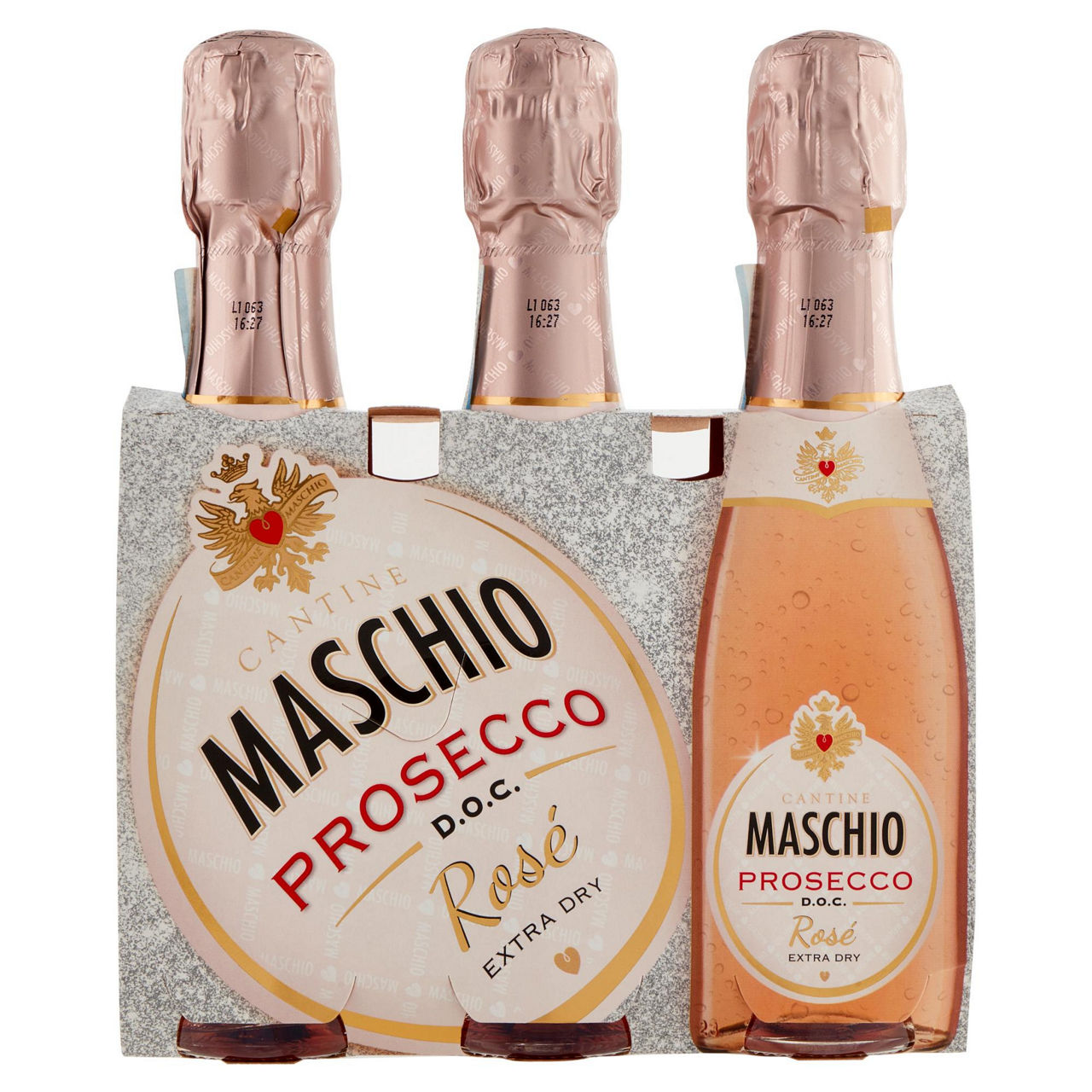 Mini spumante Prosecco DOC rosè extra dry 3 pz x 200 ml - Immagine 51