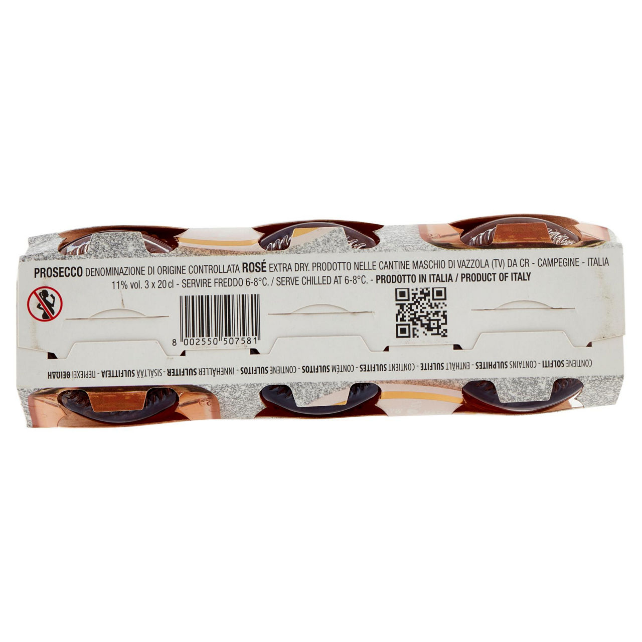 Mini spumante Prosecco DOC rosè extra dry 3 pz x 200 ml - Immagine 21