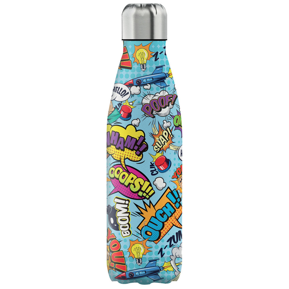 Borraccia termica in acciaio fantasia fumetto 500 ml