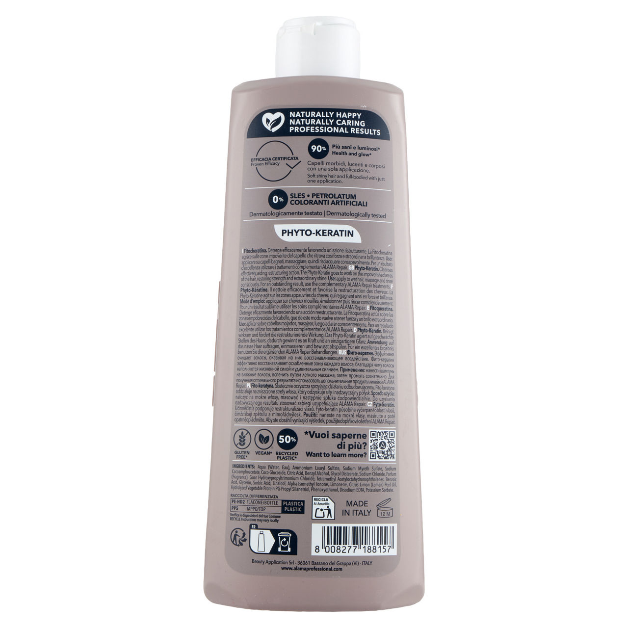 Shampoo ristruttante per capelli danneggiati sfibrati 500 ml - Immagine 41