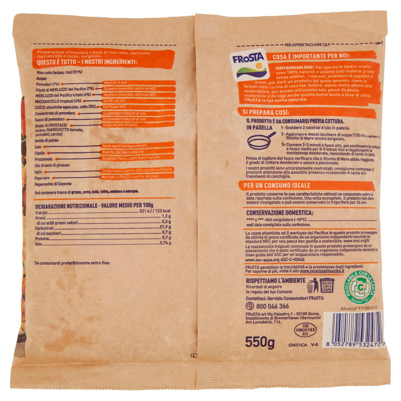 Risotto di mare surgelato 550 gr - Immagine 11