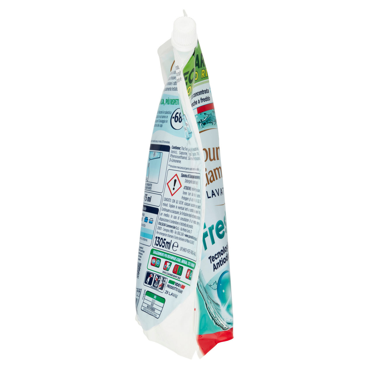Detersivo lavatrice liq.ecoricarica spuma di sciampagna fresco puro 29lv l 1,305 - Immagine 11