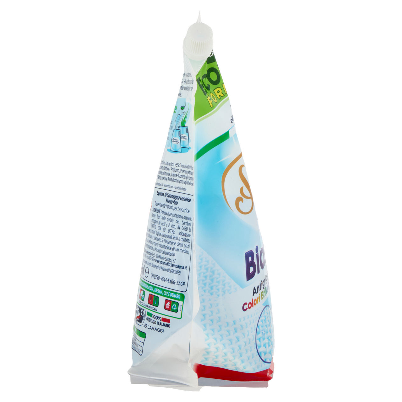 Detersivo lavatr.liqu.ecoricarica spuma di sciampagna bianco puro 29lav l 1,305 - Immagine 31