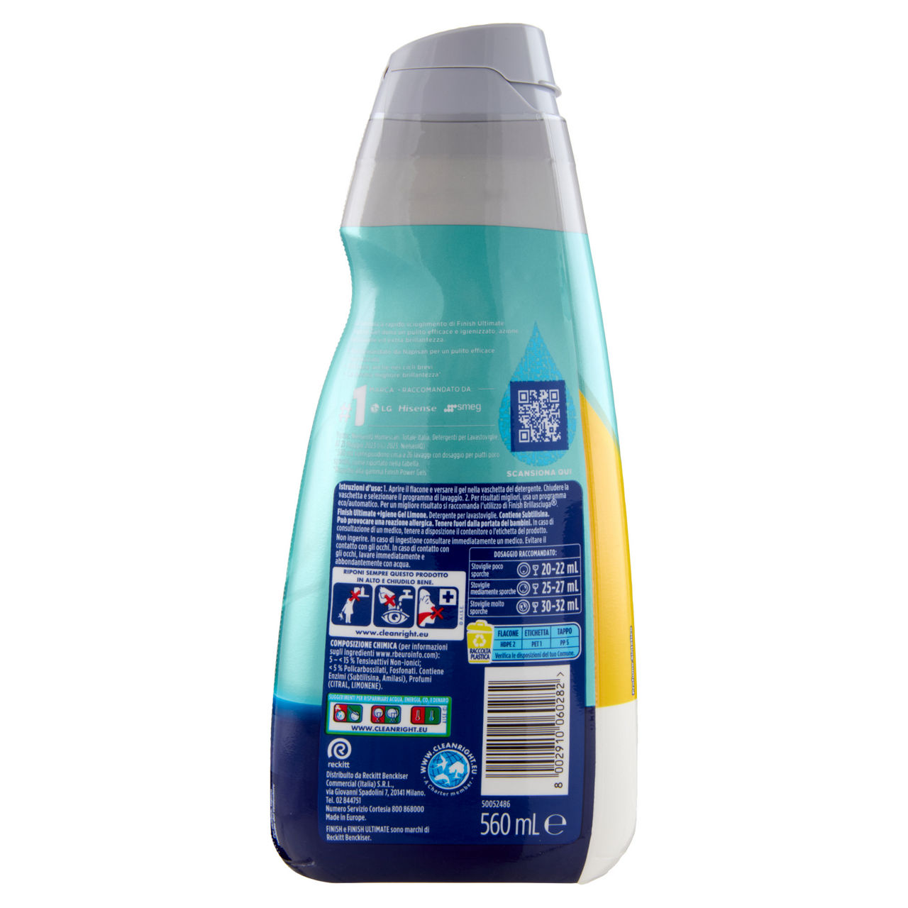 Ultimate + igiene gel napisan lemon gel lavastoviglie 26 lavaggi 560 ml - Immagine 21