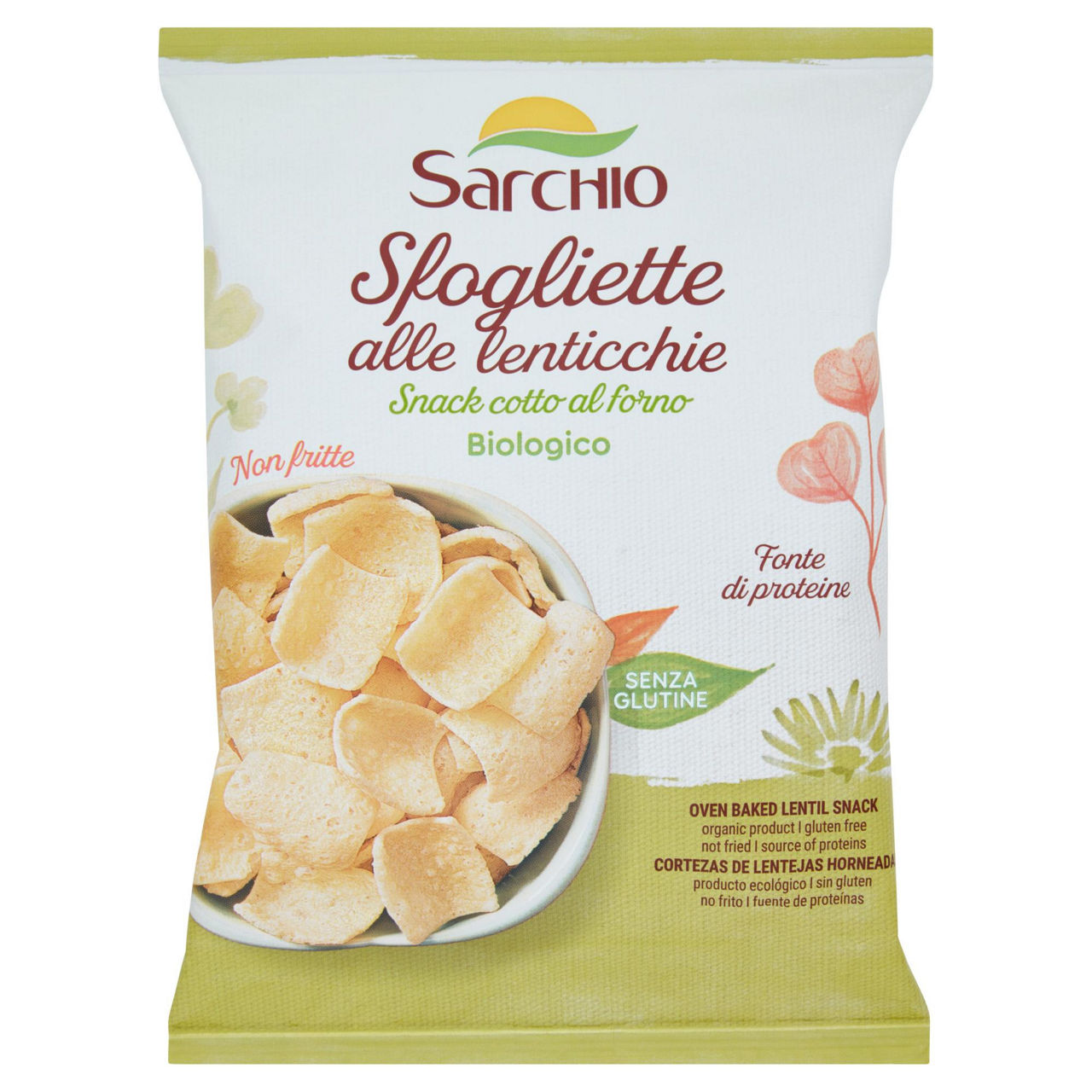 Snack sfogliette alle lenticchie bio 50 gr - Immagine 01
