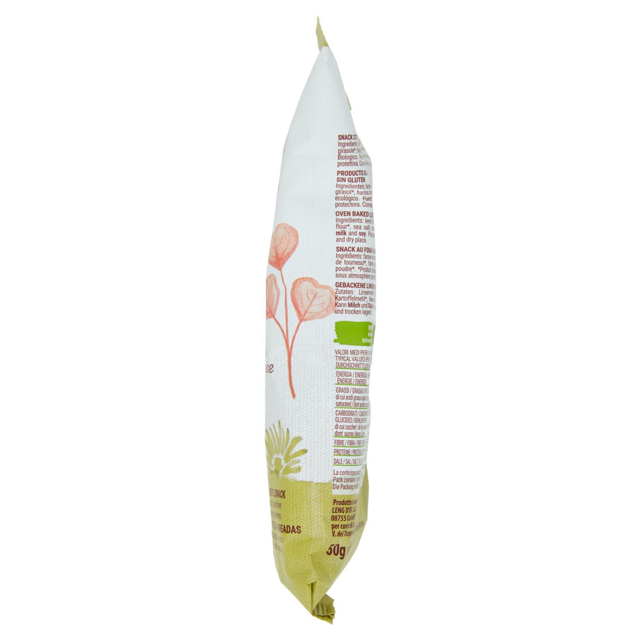 Snack sfogliette alle lenticchie bio 50 gr - Immagine 11
