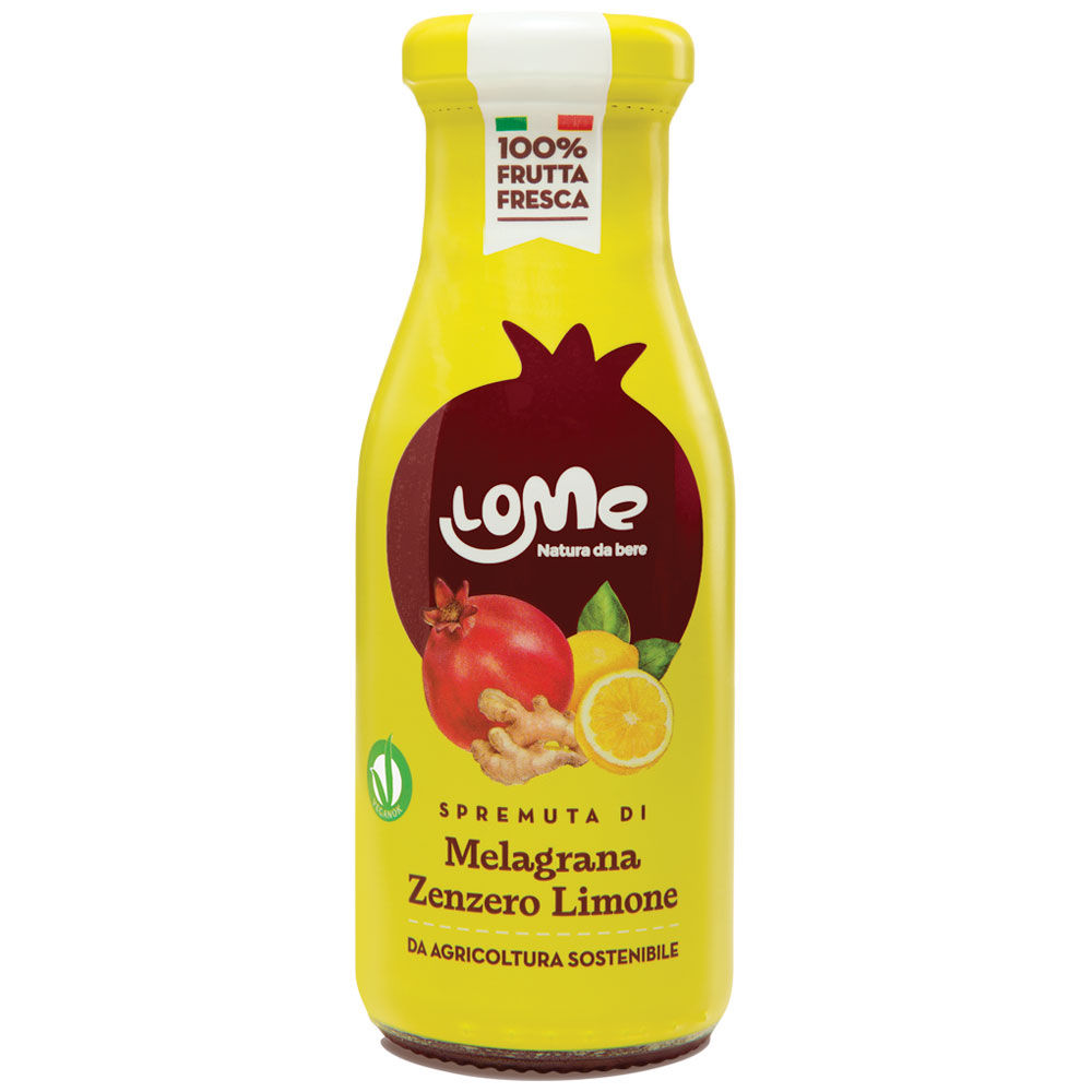 Spremuta di melagrana zenzero e succo di limone 250 ml