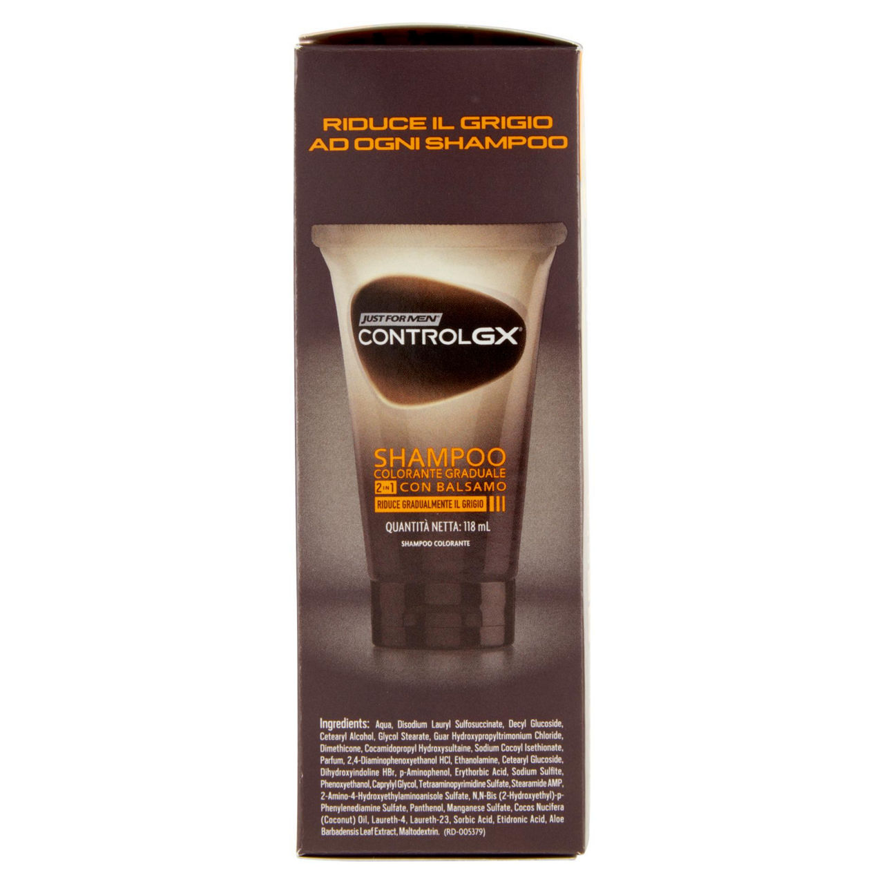 Shampoo colorante con balsamo justformen control gx 2in1 ml 118 - Immagine 51
