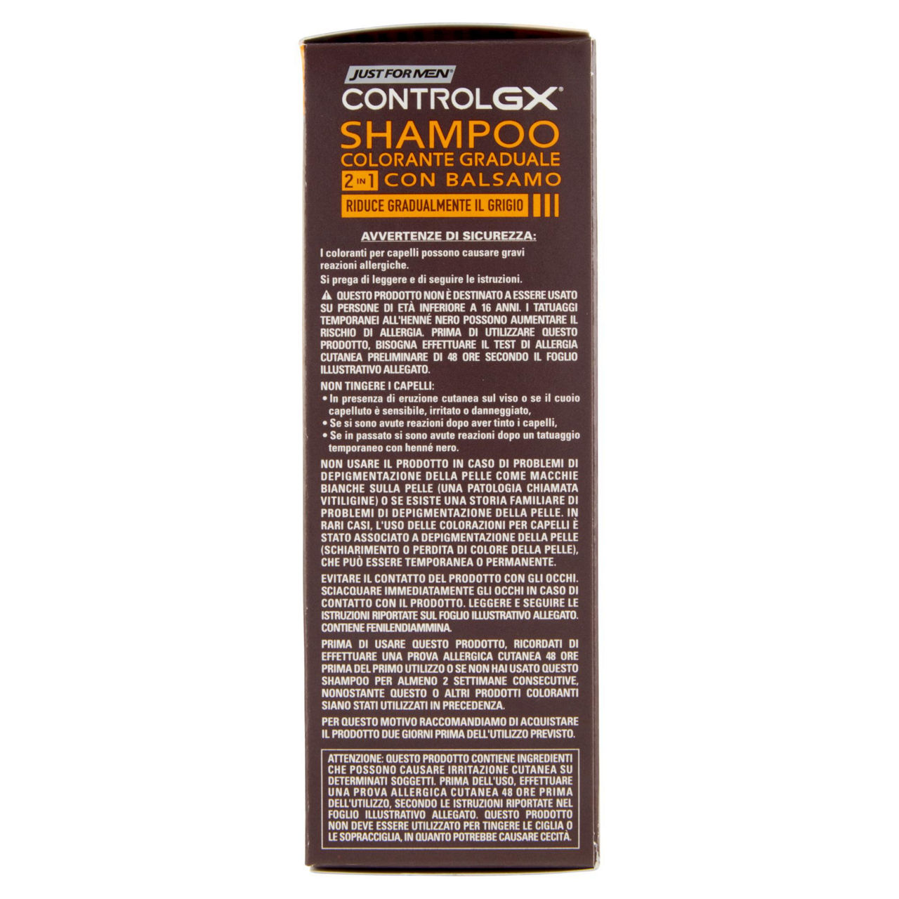 Shampoo colorante con balsamo justformen control gx 2in1 ml 118 - Immagine 31