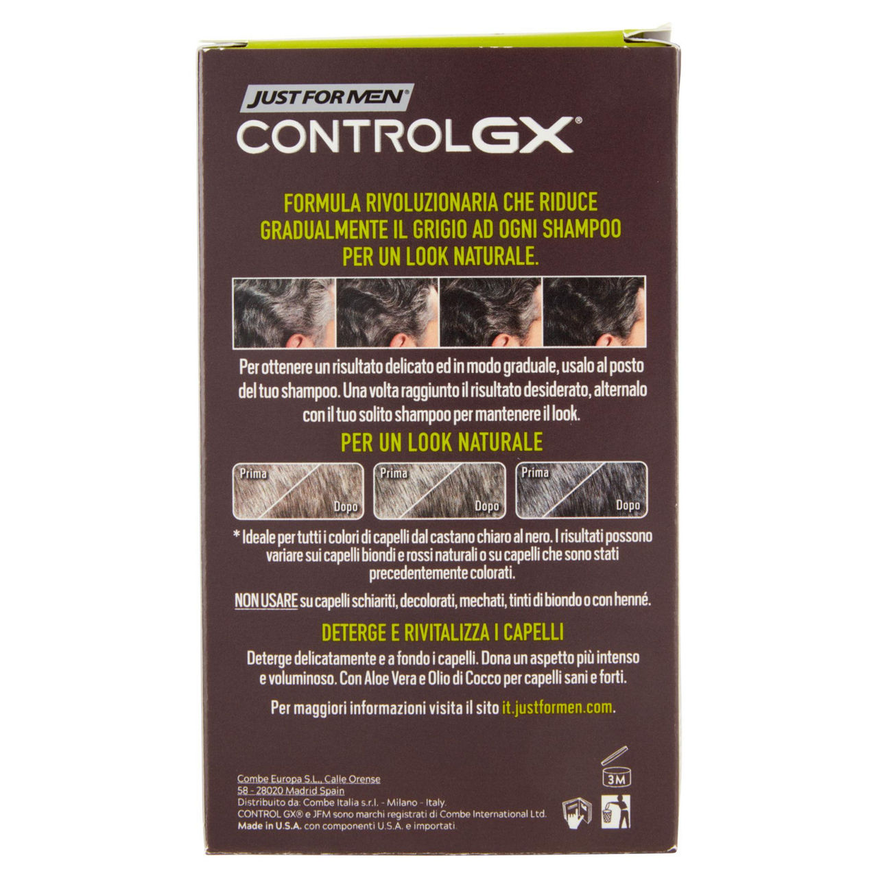 Shampoo colorante graduale justformen control gx std ml 118 - Immagine 31