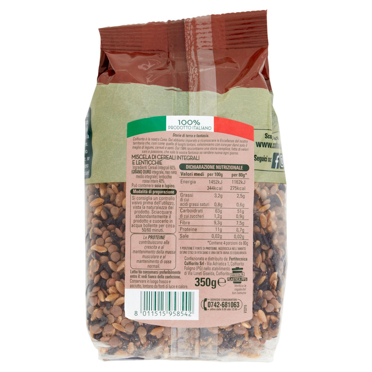 Mix di cereali integrali e lenticchie 350 gr - Immagine 51