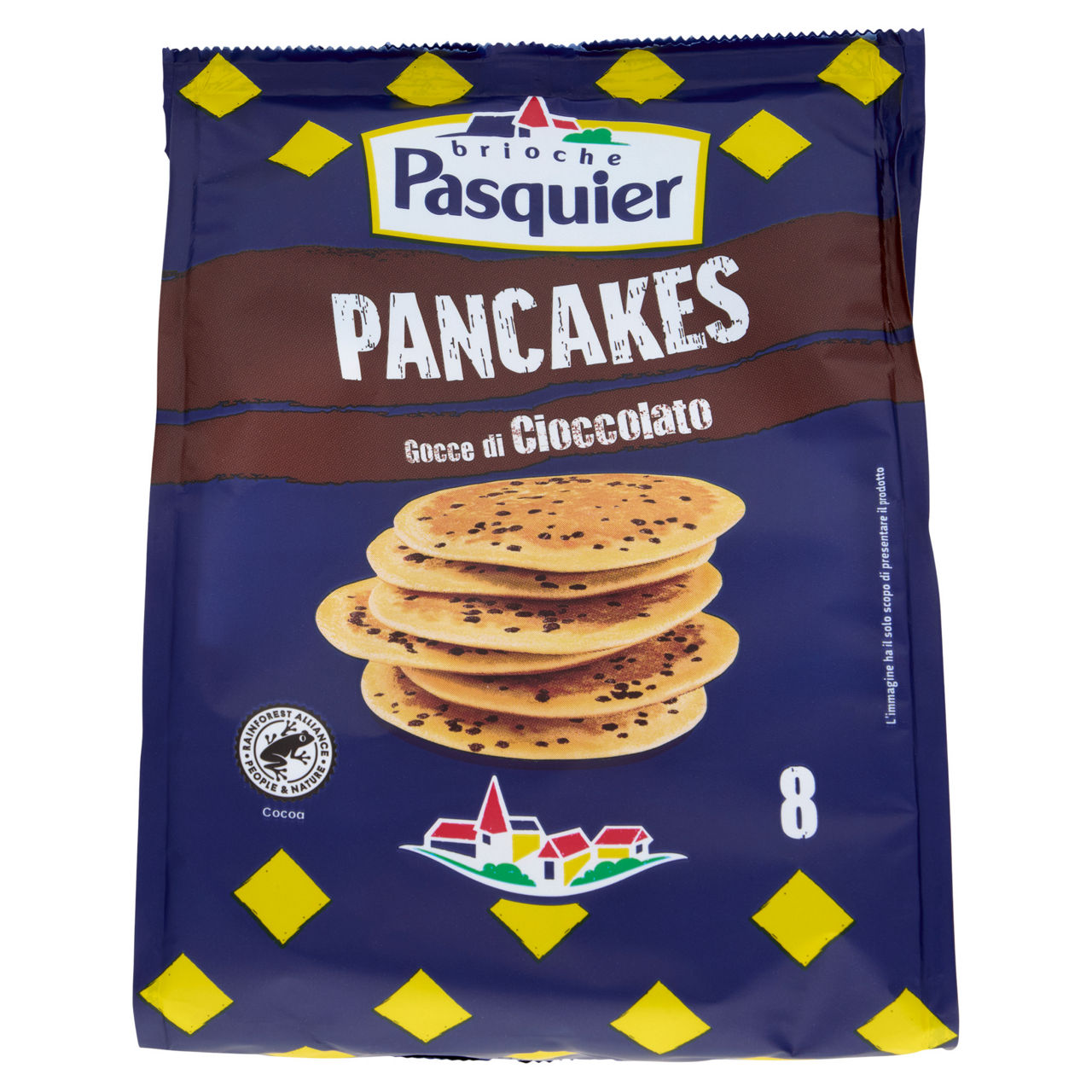 Pancakes con gocce di cioccolato 8 pz 280 gr