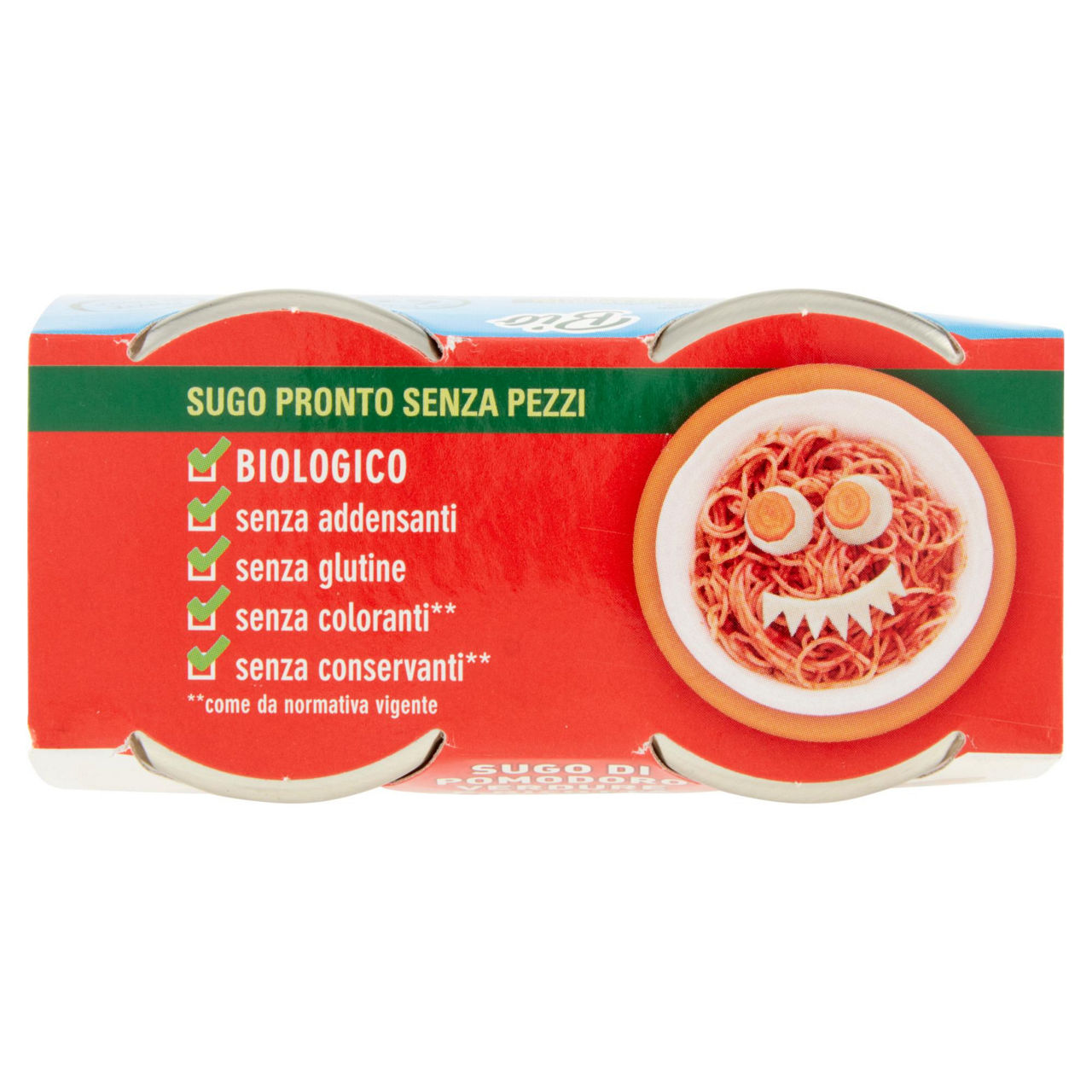 Sugo pomodoro bio con verdure e ricotta ortolina kids g 200 - Immagine 21