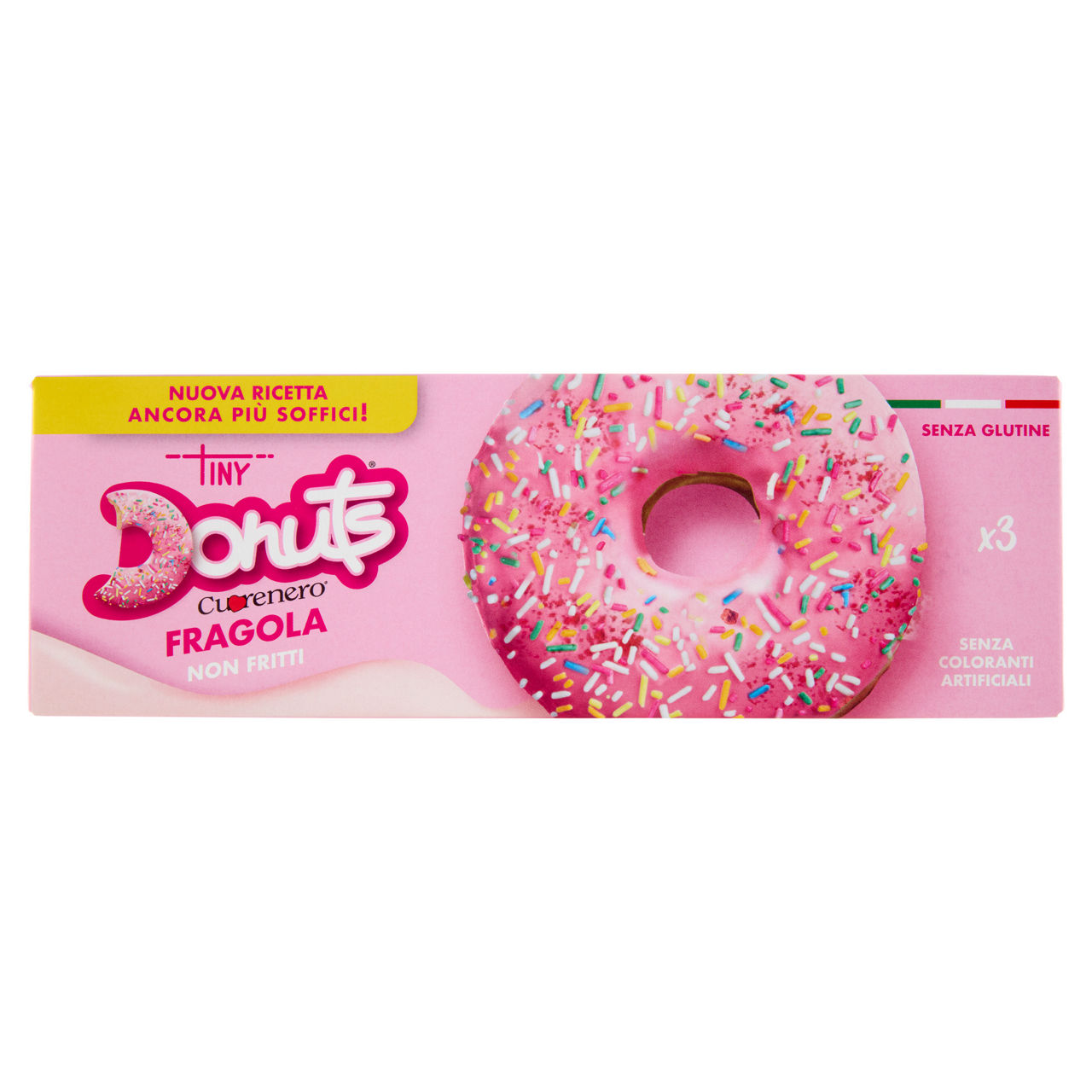 Donuts alla fragola senza glutine 3 pz