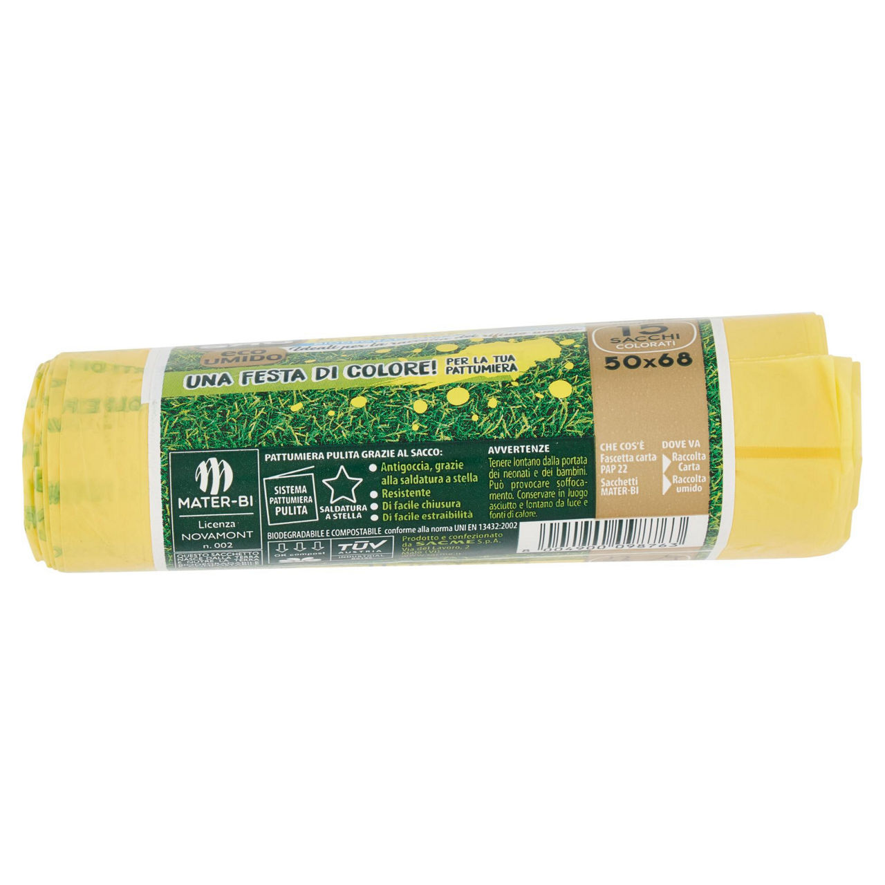 Sacchi nettezza biodegradabili 50x68 cm 15 pz - Immagine 11