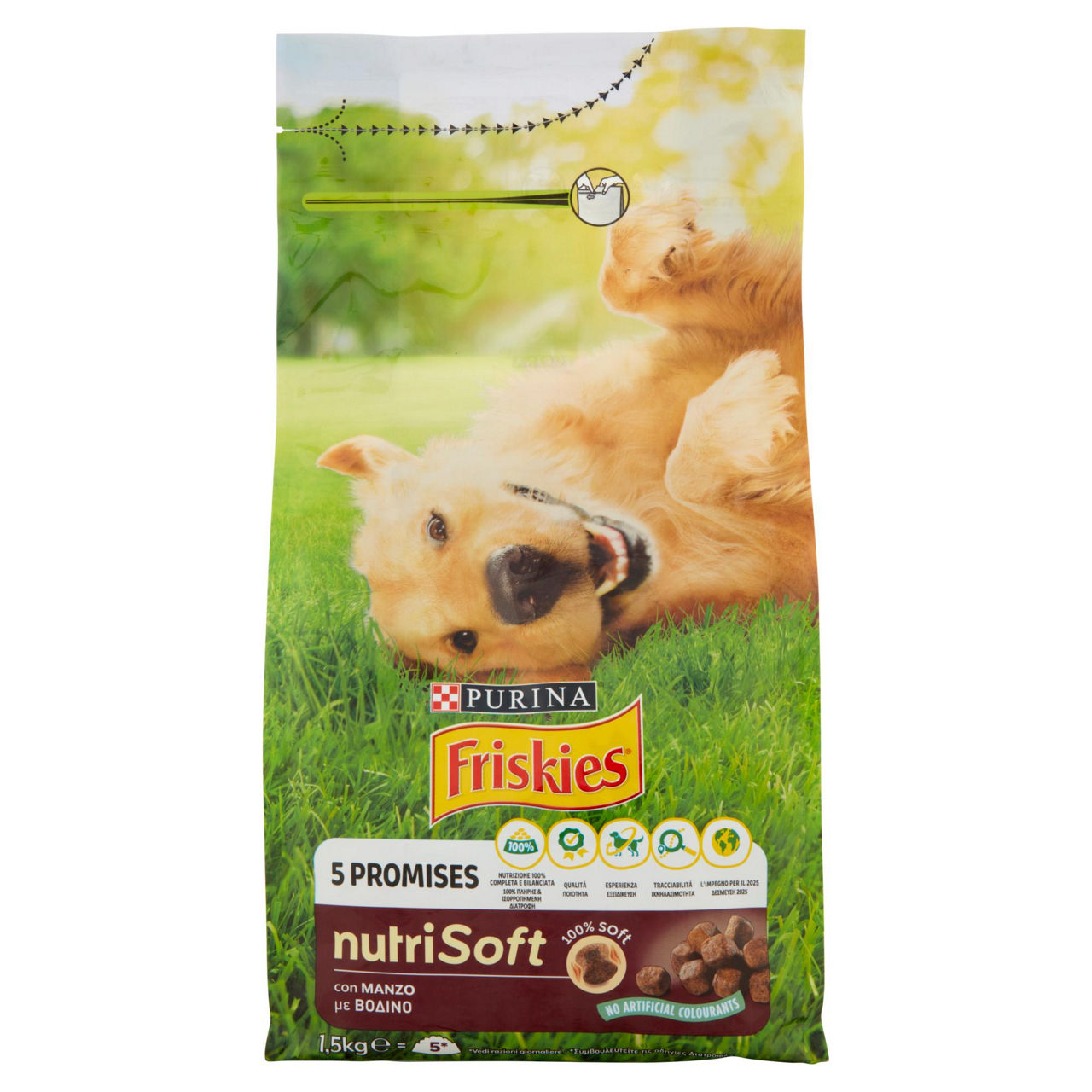 Secco cane nutrisoft manzo 5 promis friskiesv kg. 1,5