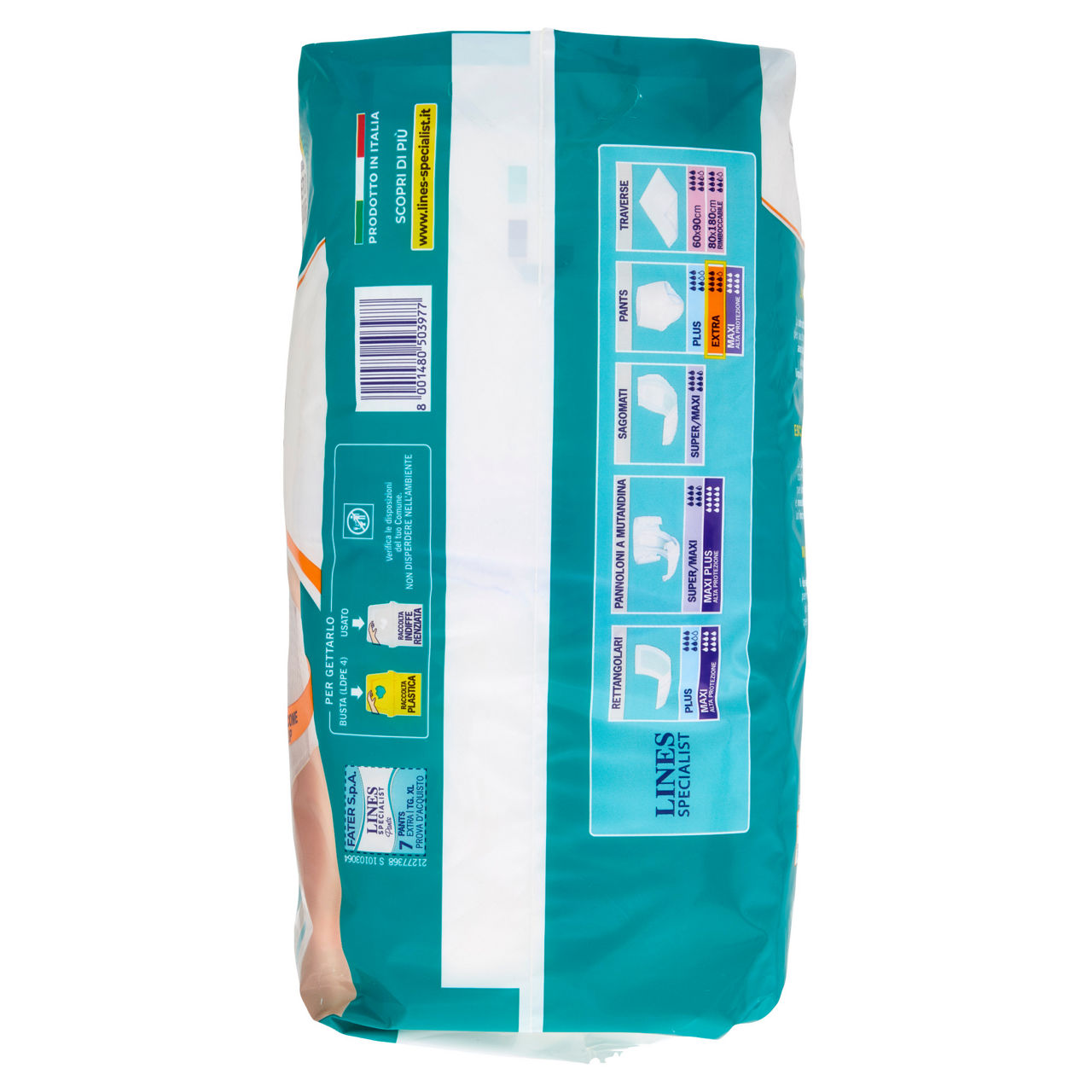 Pants assorbenti per incontinenza unisex extra XL 7 pz - Immagine 21