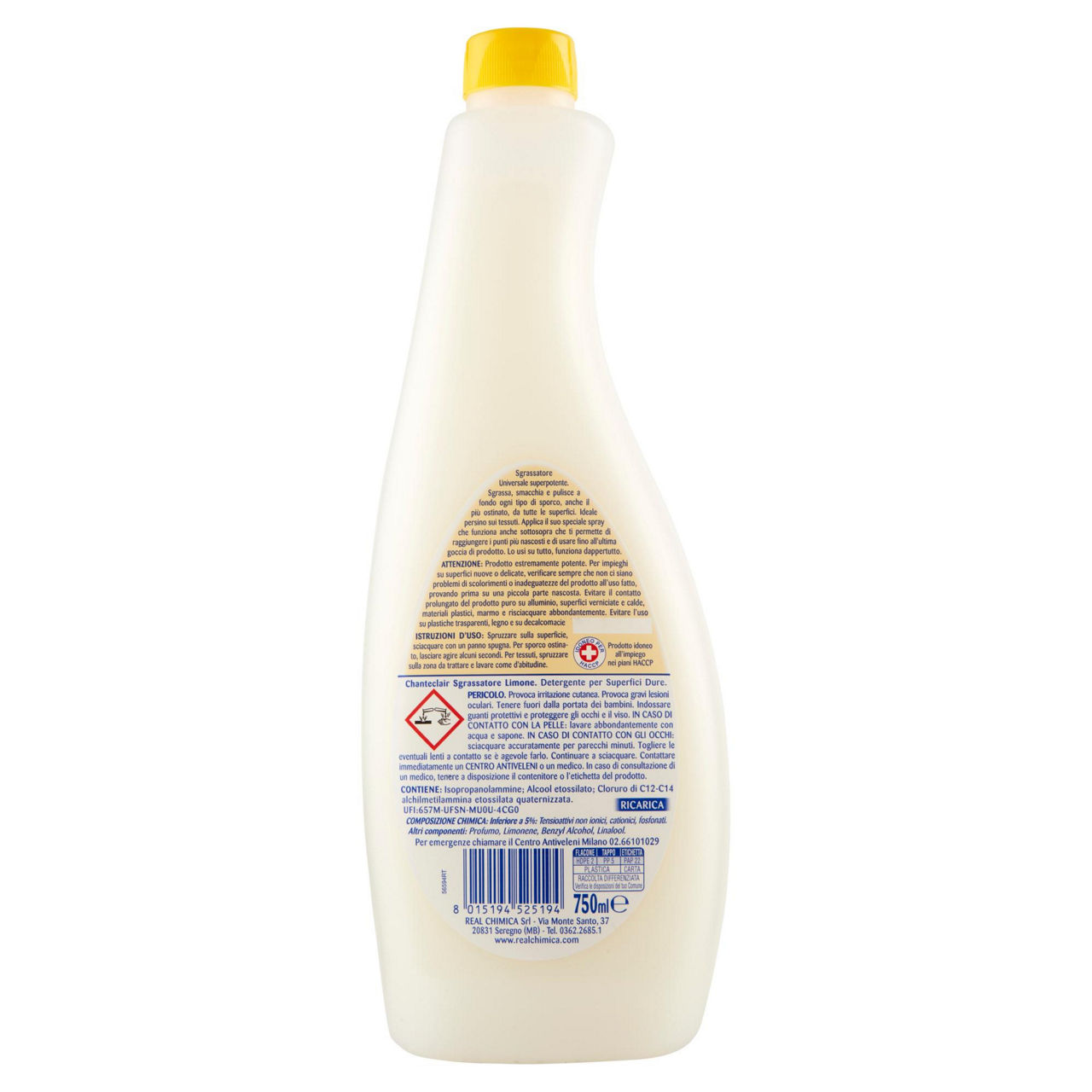 Sgrassatore universale profumo di limone ricarica 750 ml - Immagine 41