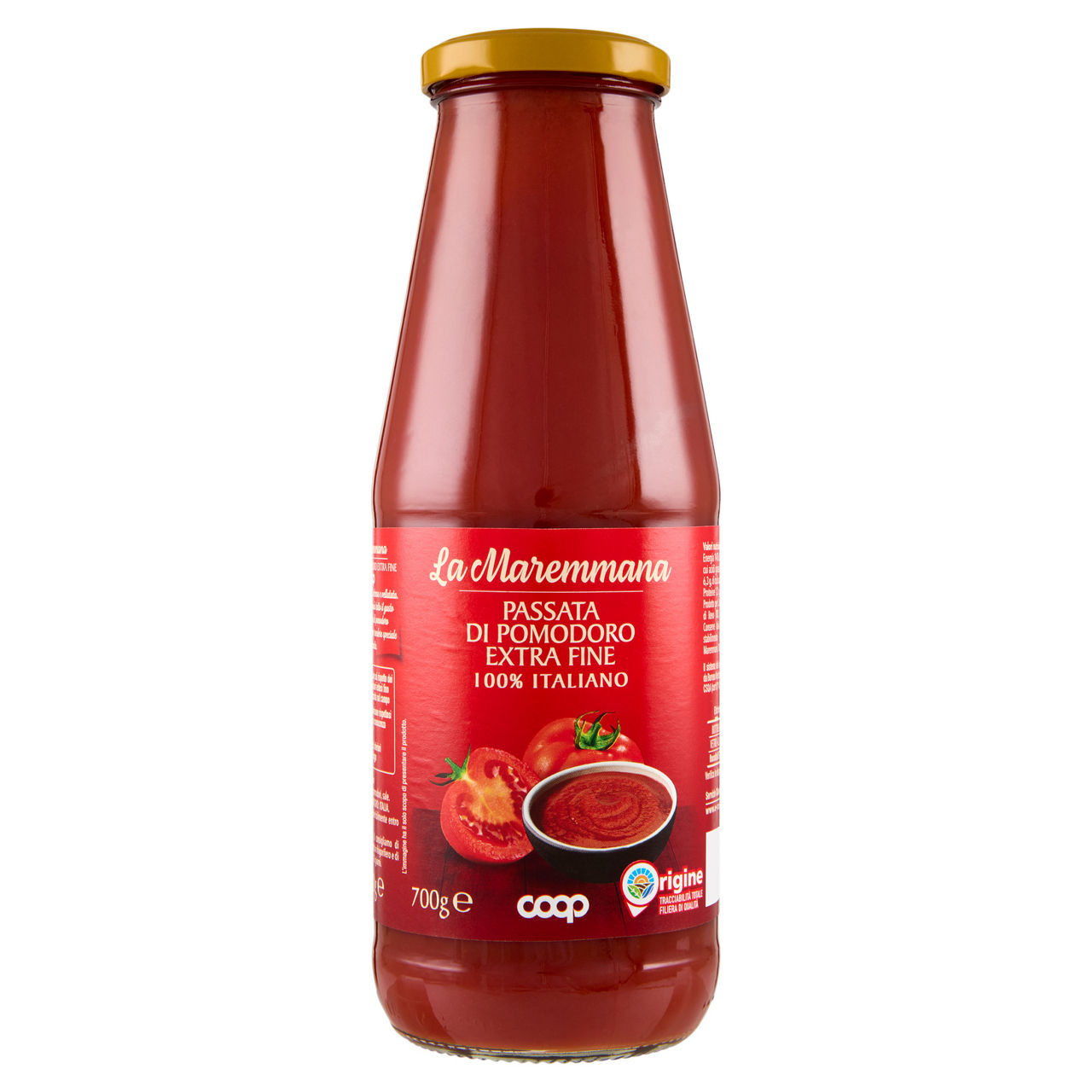 Passata di pomodoro extra fine la maremmana 700 gr - Immagine 01
