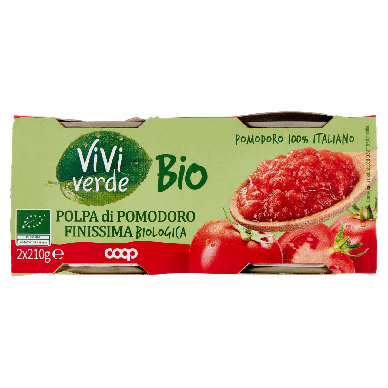 Polpa pumodoro finissima biologico vivi verde 2x210 g - Immagine 11