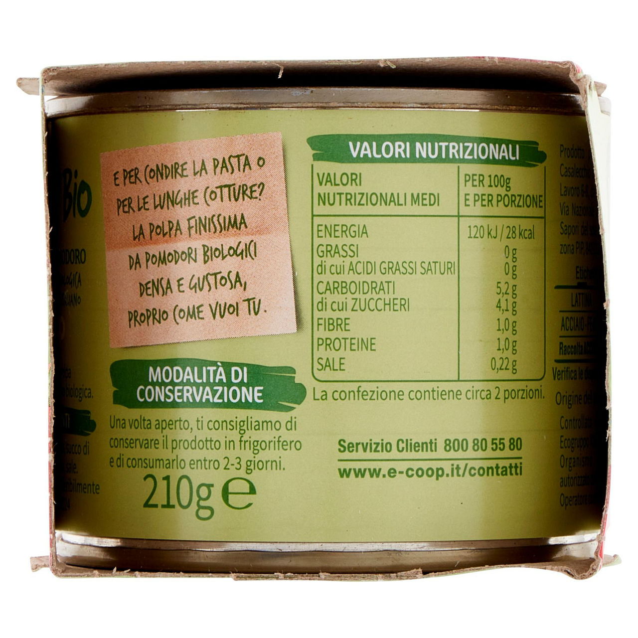 Polpa pumodoro finissima biologico vivi verde 2x210 g - Immagine 81