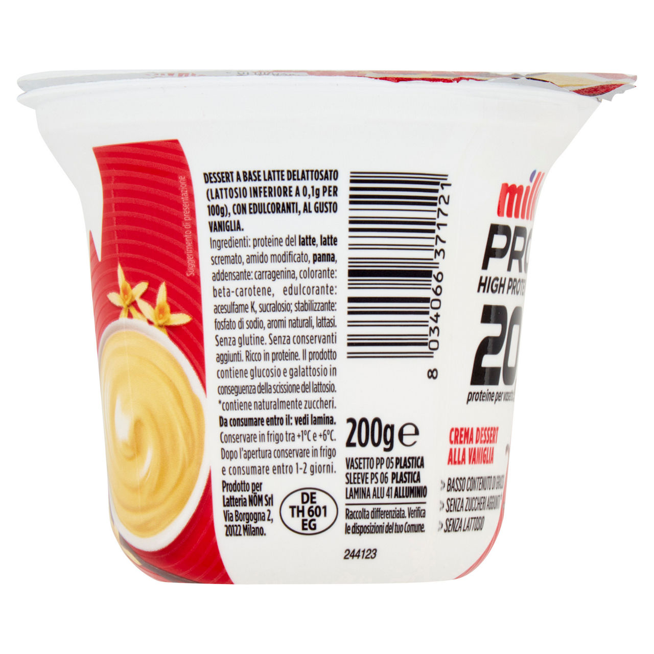 Crema dessert proteica alla vaniglia 200 gr - Immagine 51
