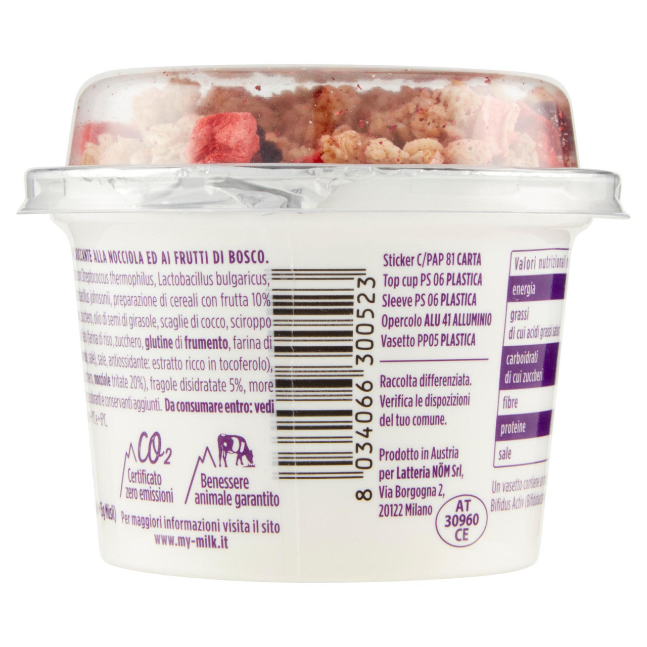 Yogurt bianco intero con müsli e frutti di bosco 150 gr - Immagine 11