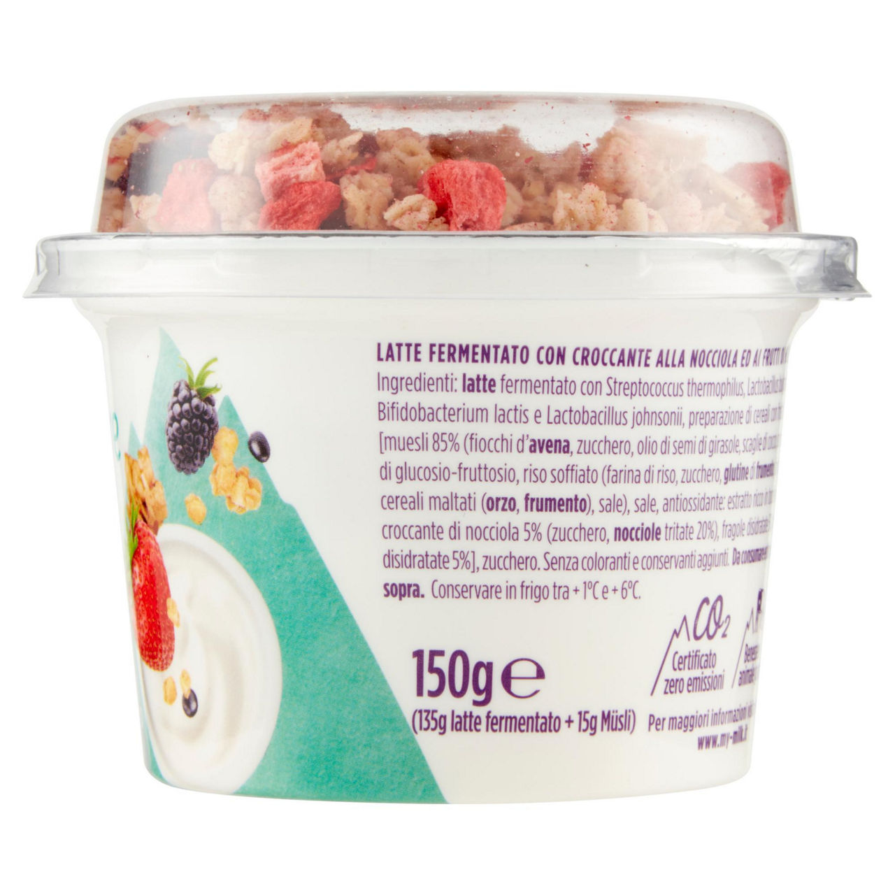 Yogurt bianco intero con müsli e frutti di bosco 150 gr - Immagine 31
