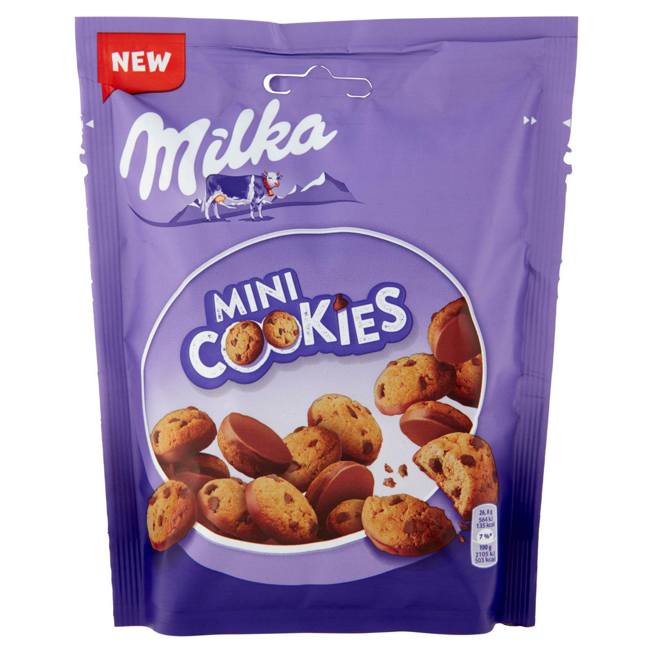 Biscotti Mini Cookies con pezzi di cioccolato 110 gr - Immagine 01