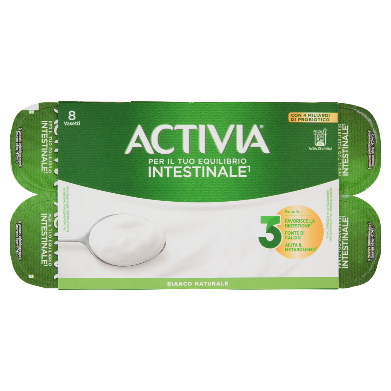 Yogurt con probiotico Bifidus bianco 8 pz da 125 gr