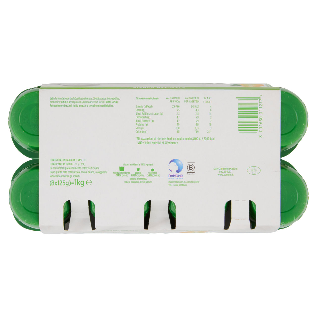 Yogurt con probiotico Bifidus bianco 8 pz da 125 gr - Immagine 31