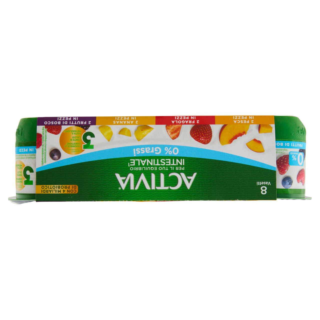 Yogurt con probiotico bifidus zero grassi frutta assortita 8 pz da 125 gr - Immagine 21
