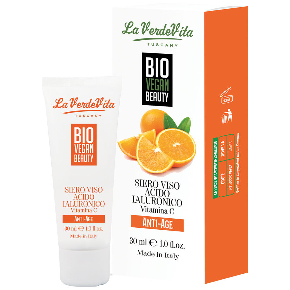 Bio vegan beauty siero acido ialuronico vitamina c - anti age 30ml - Immagine 01