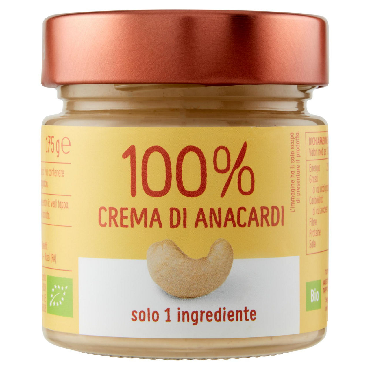 Crema spalmabile bio agli anacardi 175 gr