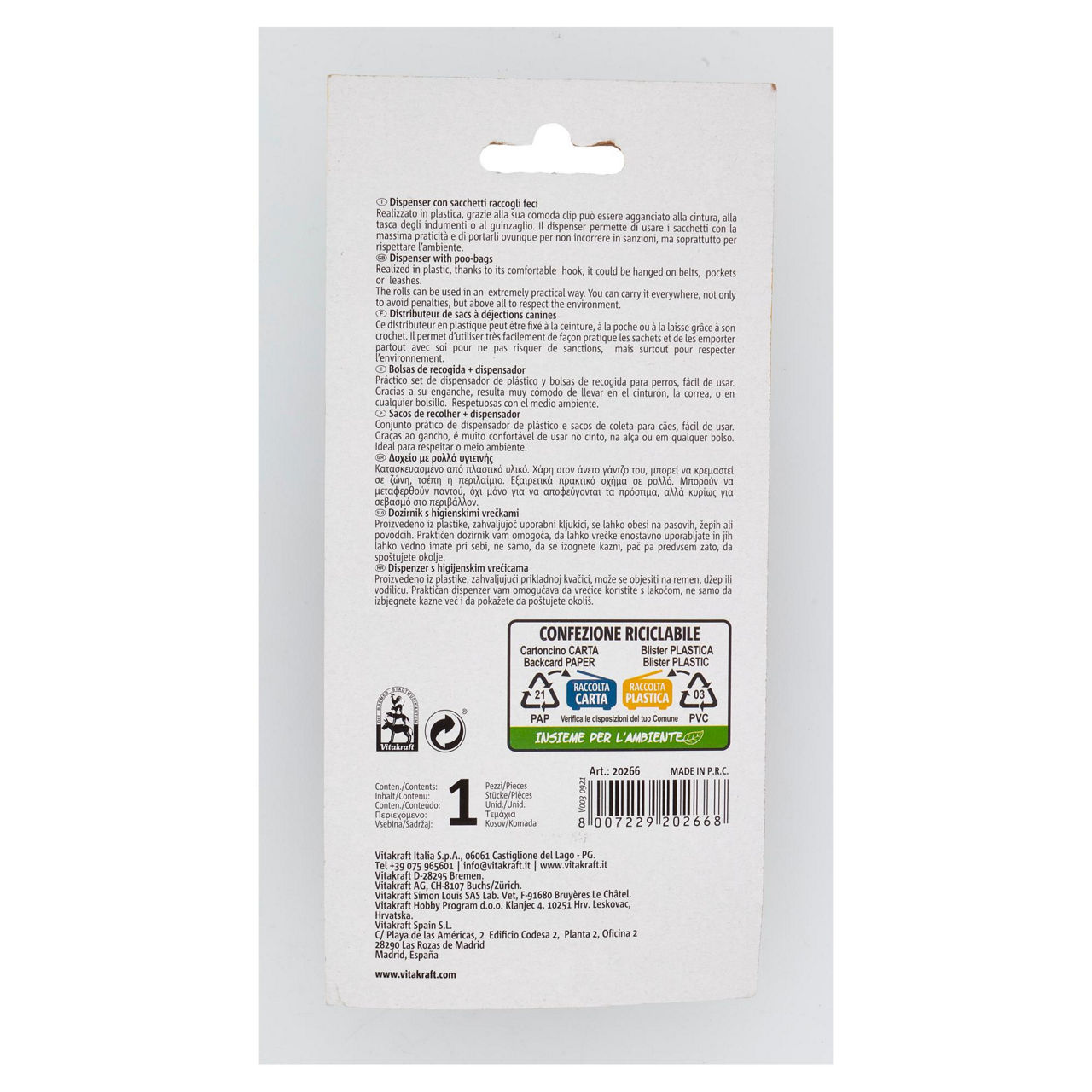 Dispenser con sacchetti raccogli feci 2 x 20 pz - Immagine 31