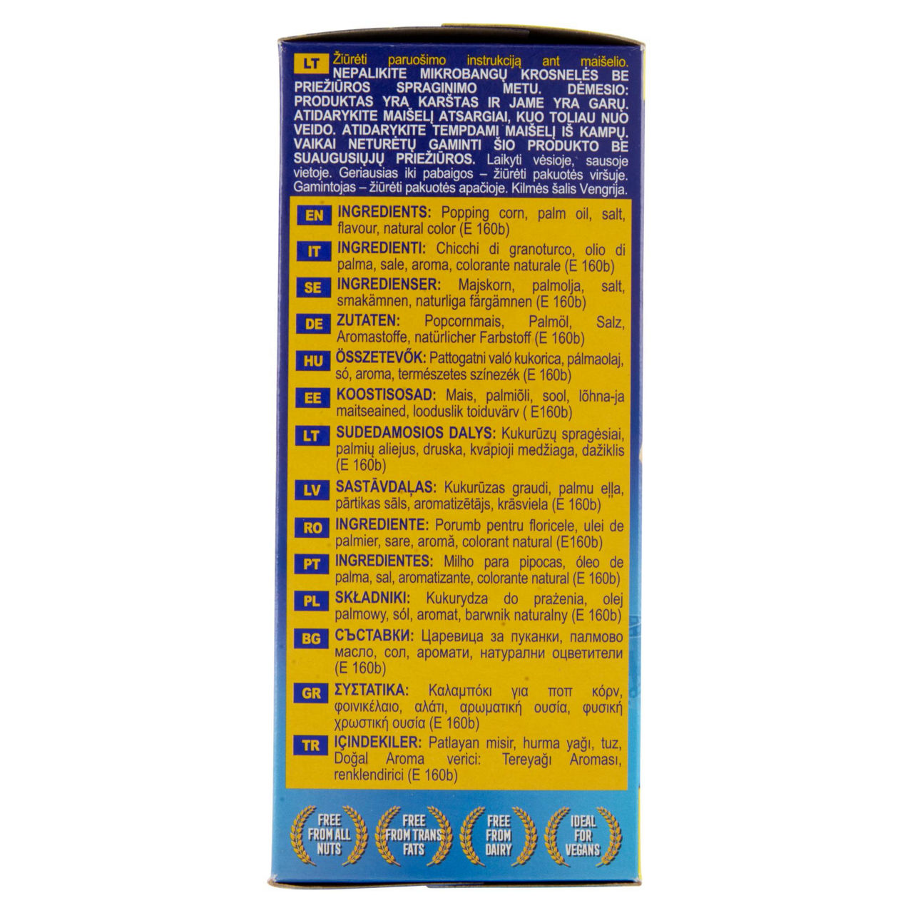 Popcorn gusto burro per microonde 3 pz x 90 gr - Immagine 11