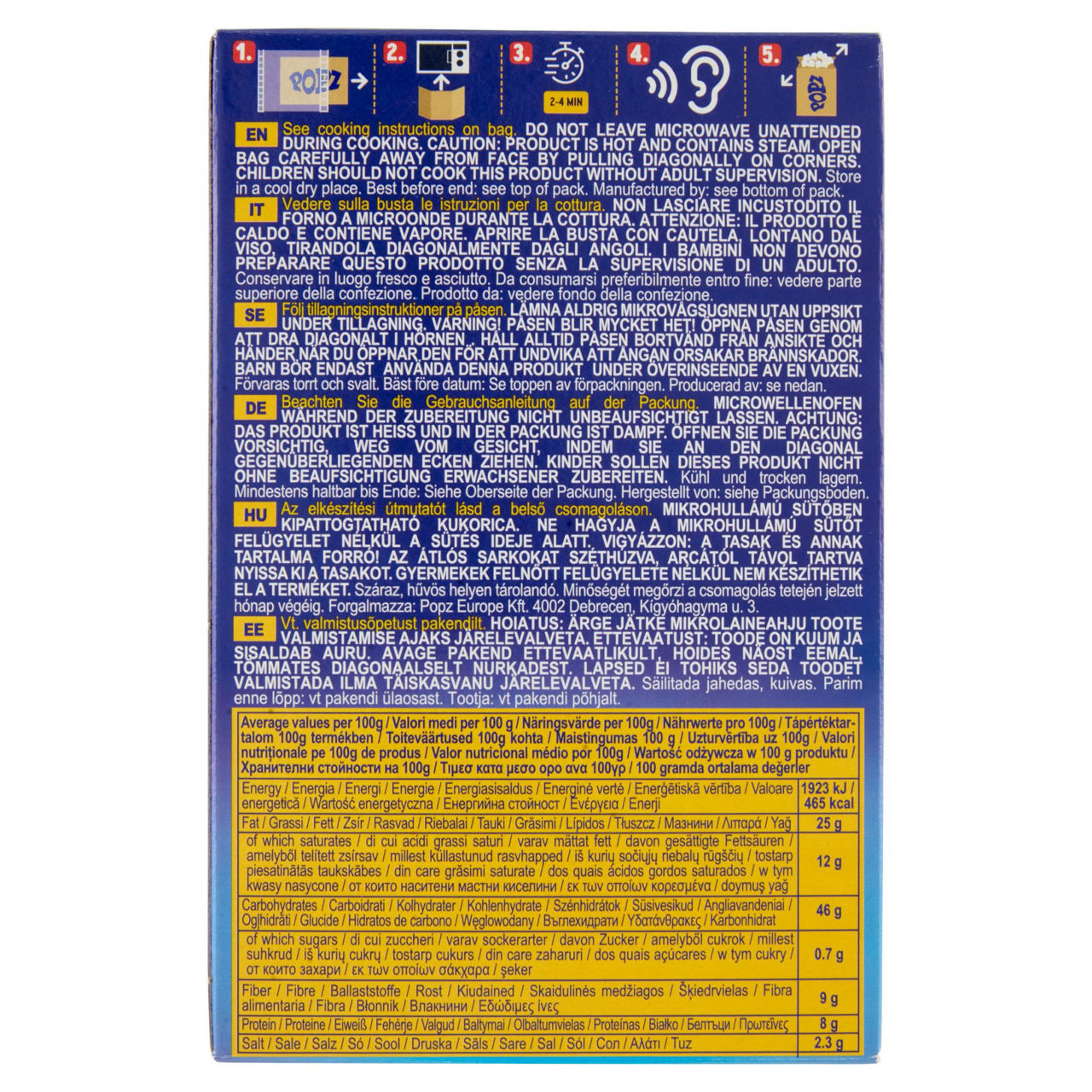 Popcorn gusto burro per microonde 3 pz x 90 gr - Immagine 21